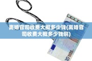 离婚官司收费大概多少钱(离婚官司收费大概多少钱啊)