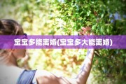 宝宝多能离婚(宝宝多大能离婚)