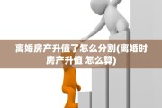 离婚房产升值了怎么分割(离婚时房产升值 怎么算)