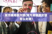 双方离婚前欠债(双方离婚前欠债怎么处理)