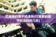 打离婚的妻子犯法吗(打离婚的妻子犯法吗判几年)