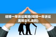 结婚一年诉讼离婚(结婚一年诉讼离婚彩礼退吗)