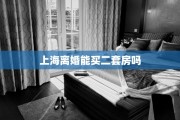 上海离婚能买二套房吗