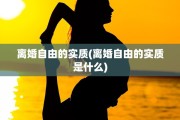 离婚自由的实质(离婚自由的实质是什么)
