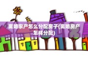离婚家产怎么分配房子(离婚房产怎样分配)