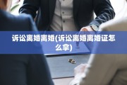 诉讼离婚离婚(诉讼离婚离婚证怎么拿)