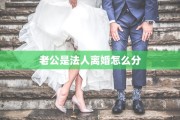 老公是法人离婚怎么分