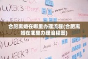 合肥离婚在哪里办理流程(合肥离婚在哪里办理流程图)