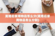 离婚后家用物品怎么分(离婚后家用物品怎么分割)