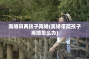 离婚带两孩子再婚(离婚带两孩子再婚怎么办)