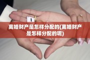 离婚财产是怎样分配的(离婚财产是怎样分配的呢)