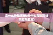 是什么导致离婚(是什么导致离婚率越来越高)