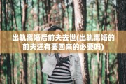 出轨离婚后前夫去世(出轨离婚的前夫还有要回来的必要吗)