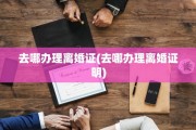 去哪办理离婚证(去哪办理离婚证明)
