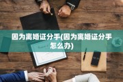 因为离婚证分手(因为离婚证分手怎么办)