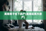 离婚男子名下房产(离婚后男方房产)