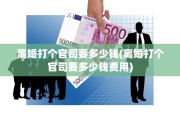 离婚打个官司要多少钱(离婚打个官司要多少钱费用)