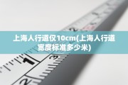 上海人行道仅10cm(上海人行道宽度标准多少米)