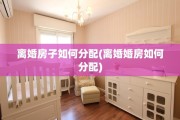 离婚房子如何分配(离婚婚房如何分配)