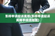 怎样申请起诉离婚(怎样申请起诉离婚手续流程图)