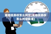 离婚抚养权怎么判定(离婚抚养权怎么判定标准)