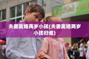 夫妻离婚两岁小孩(夫妻离婚两岁小孩归谁)