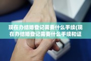 现在办结婚登记需要什么手续(现在办结婚登记需要什么手续和证件)