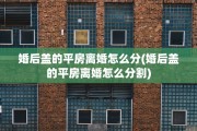 婚后盖的平房离婚怎么分(婚后盖的平房离婚怎么分割)