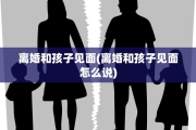 离婚和孩子见面(离婚和孩子见面怎么说)