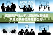 离婚房产归父子共同所有(离婚房产归父子共同所有怎么办)
