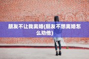 朋友不让我离婚(朋友不想离婚怎么劝他)