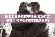 离婚丈夫去世孩子归谁(离婚后丈夫死亡 孩子是否有权继承遗产)