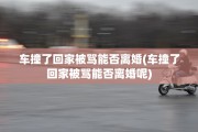 车撞了回家被骂能否离婚(车撞了回家被骂能否离婚呢)