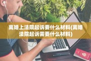 离婚上法院起诉要什么材料(离婚法院起诉需要什么材料)