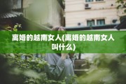 离婚的越南女人(离婚的越南女人叫什么)