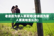 老婆因为家人要离婚(老婆因为家人要离婚怎么办)
