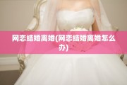 网恋结婚离婚(网恋结婚离婚怎么办)