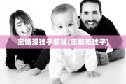 离婚没孩子简称(离婚无孩子)