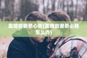 离婚前妻恶心我(离婚前妻恶心我怎么办)