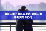 离婚二审不离怎么上诉(离婚二审不判离怎么办?)