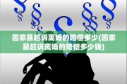 因家暴起诉离婚的赔偿多少(因家暴起诉离婚的赔偿多少钱)