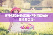 怀孕期间被迫离婚(怀孕期间被迫离婚怎么办)