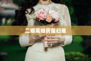 二婚离婚房屋归谁