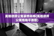 离婚律师公寓装修风格(离婚律师公寓格局平面图)