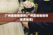 广州离婚婚律师(广州离婚婚律师收费标准)