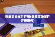 调解离婚案件评析(调解离婚案件评析报告)