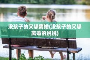 没孩子的又想离婚(没孩子的又想离婚的说说)