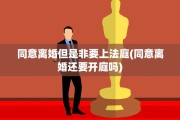 同意离婚但是非要上法庭(同意离婚还要开庭吗)