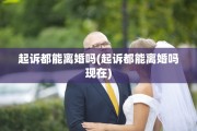 起诉都能离婚吗(起诉都能离婚吗现在)