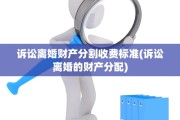 诉讼离婚财产分割收费标准(诉讼离婚的财产分配)